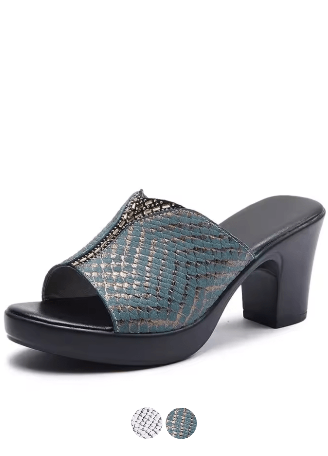 USS Shoes Malena Women's Leather Anti-Skid Heel Sandals