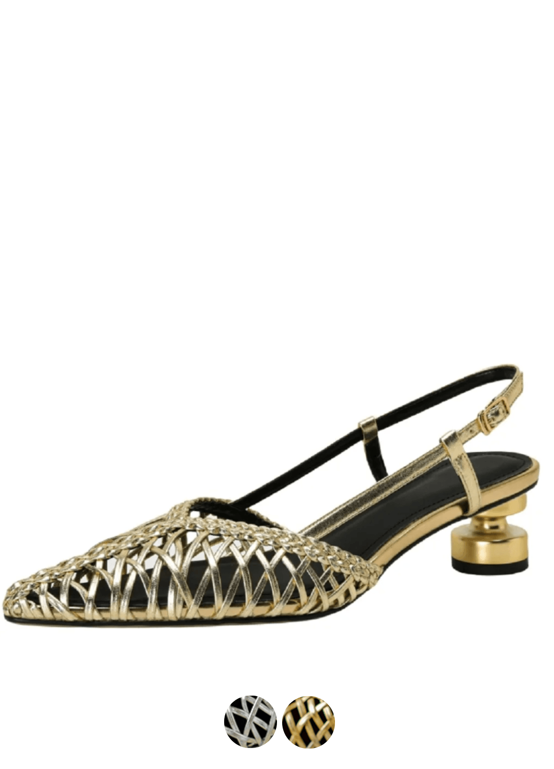 USS Shoes Mara Women's Pointed Toe Braid Slingback Sandals
