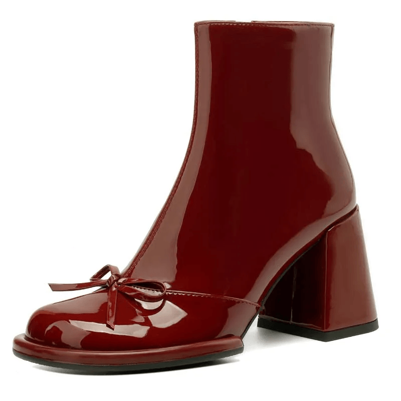 USS Shoes Marcella Women's Fashion Warm Square Heel Ankle Boots