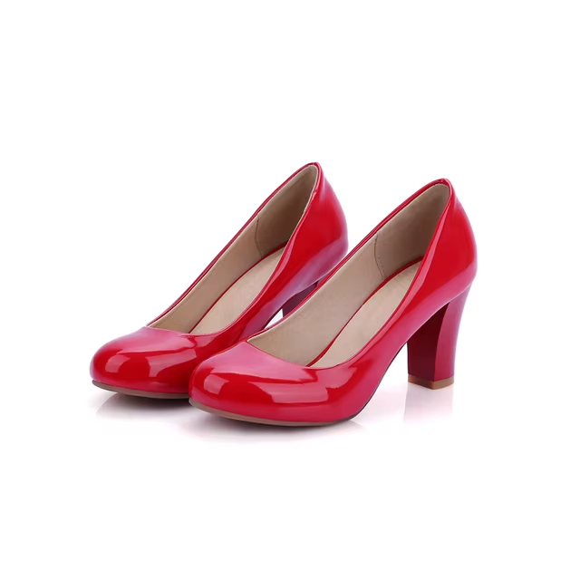 USS Shoes Marcia Women's Round Toe Patent Pump - Luxuryurbanwear