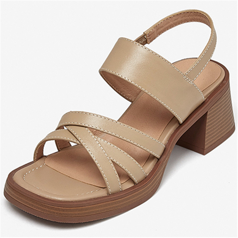 USS Shoes Marena Women's Square Heel Sandal - Luxuryurbanwear