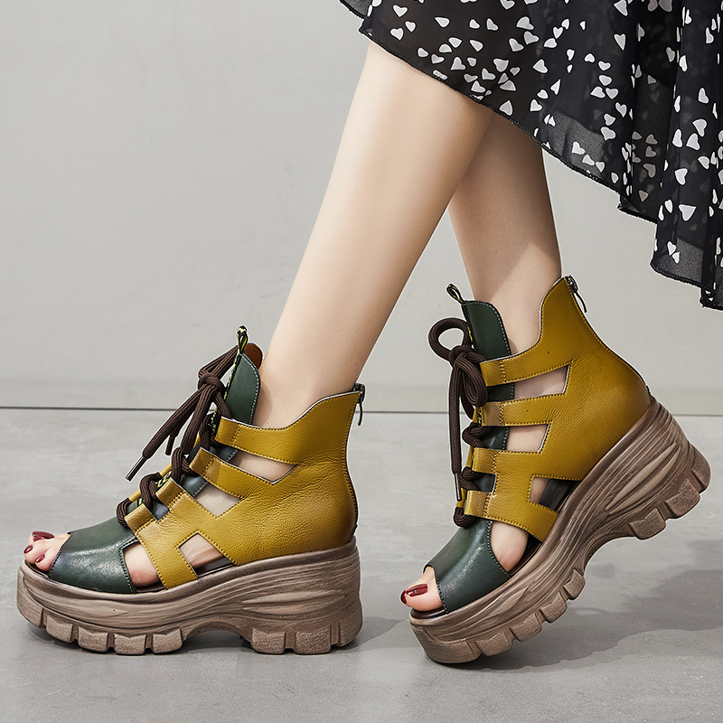 USS Shoes Margi Women's Open Toe Platform Sandals - Luxuryurbanwear