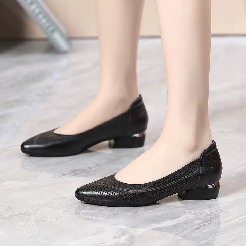 USS Shoes Maria Women's Low Heel Dress Pump - Luxuryurbanwear