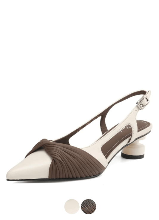 USS Shoes Marina Women's Leather Mid Heel Dress Sandals