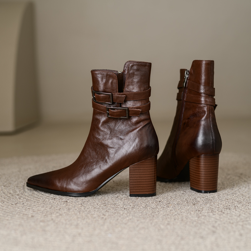 USS Shoes Marly Women's Side Zipper Ankle Boots - Luxuryurbanwear