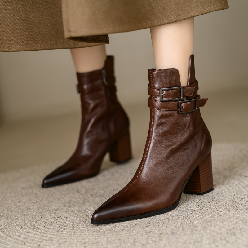 USS Shoes Marly Women's Side Zipper Ankle Boots - Luxuryurbanwear