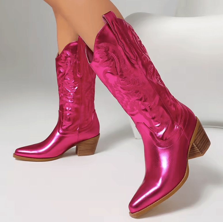 USS Shoes Marty Women's Metallic Cowboy Boots