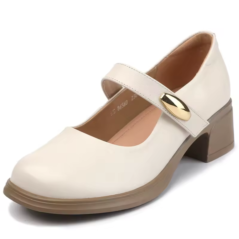 USS Shoes Mary Jane Women's Leather Pumps - Luxuryurbanwear