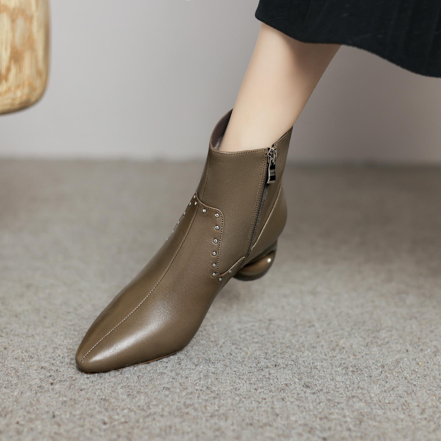 USS Shoes Mary Women's Pointed Toe Ankle Boots - Luxuryurbanwear