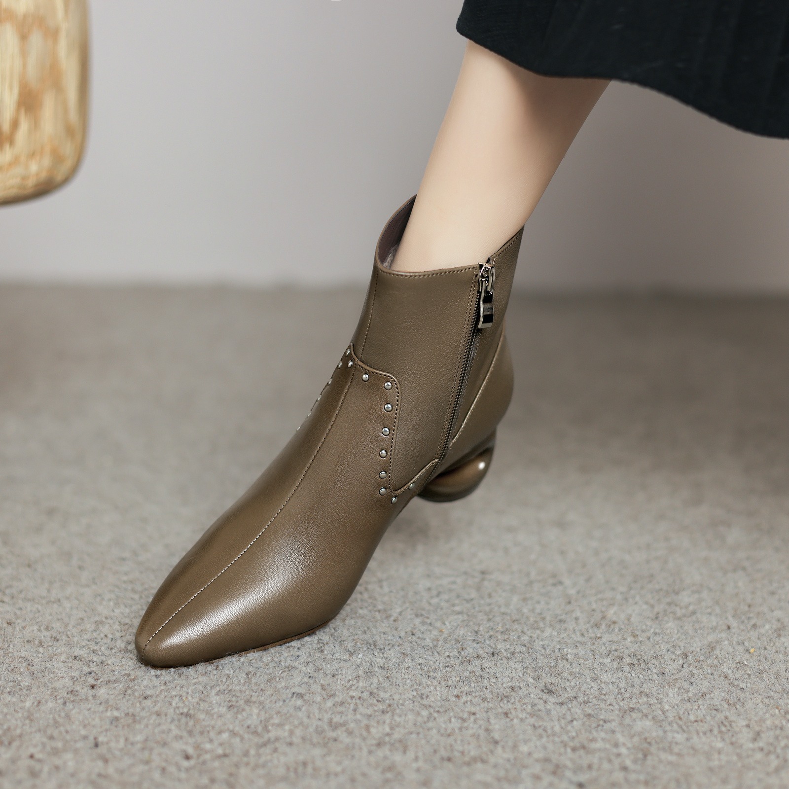 USS Shoes Mary Women's Pointed Toe Ankle Boots - Luxuryurbanwear