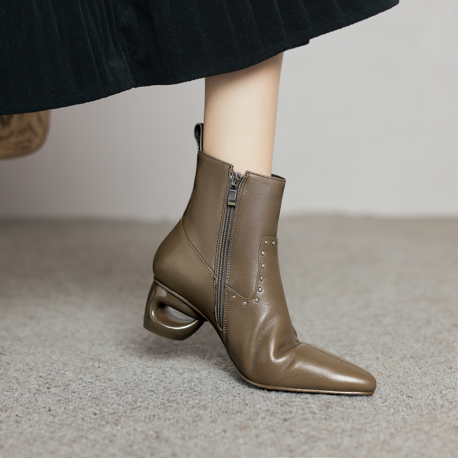 USS Shoes Mary Women's Pointed Toe Ankle Boots - Luxuryurbanwear