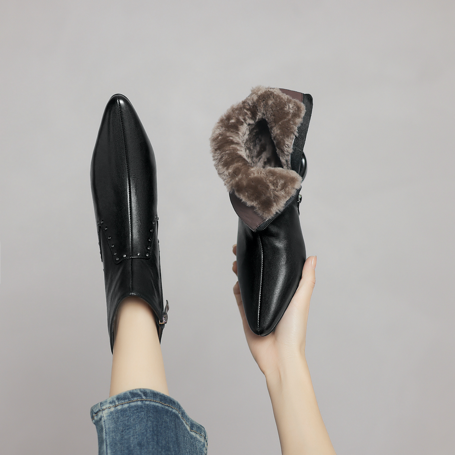 USS Shoes Mary Women's Pointed Toe Ankle Boots - Luxuryurbanwear