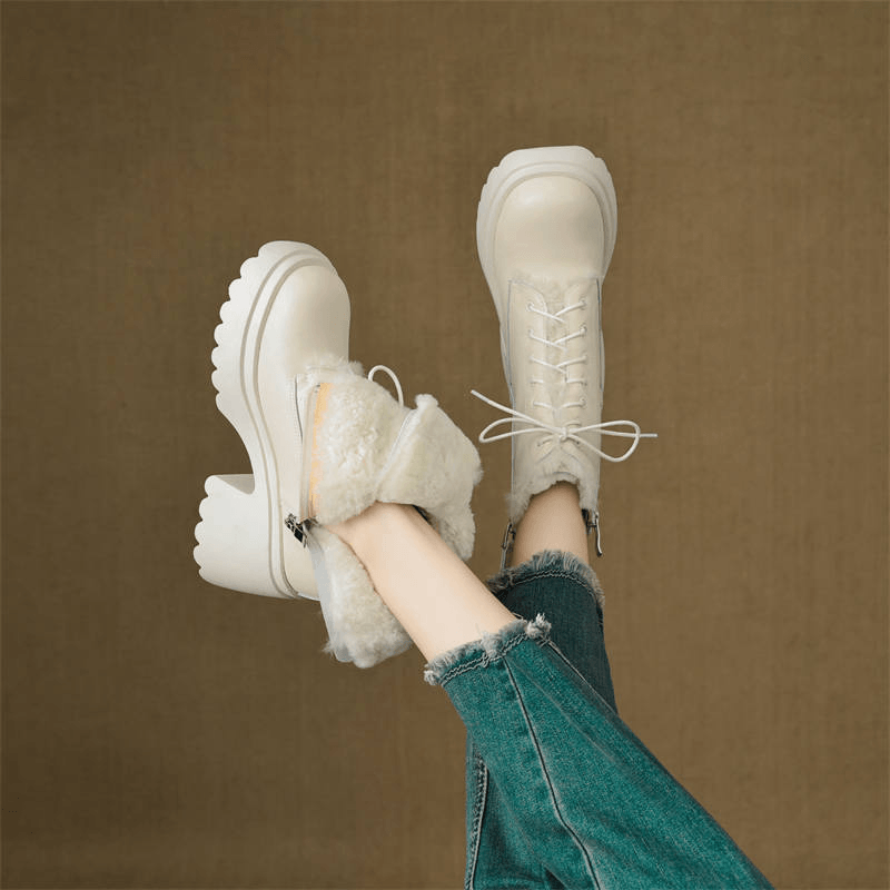 USS Shoes Matilde Women's Snow Leather Ankle Boots