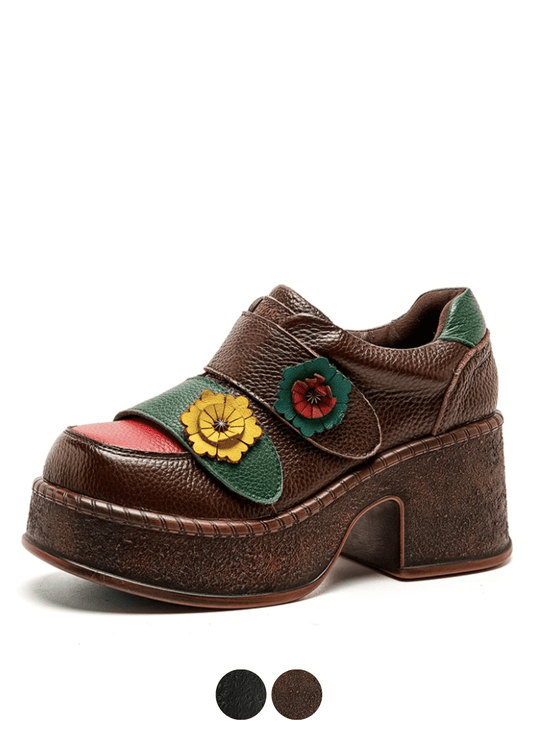 USS Shoes Melina Women's Color Flowers Non-Slip Platform Shoes