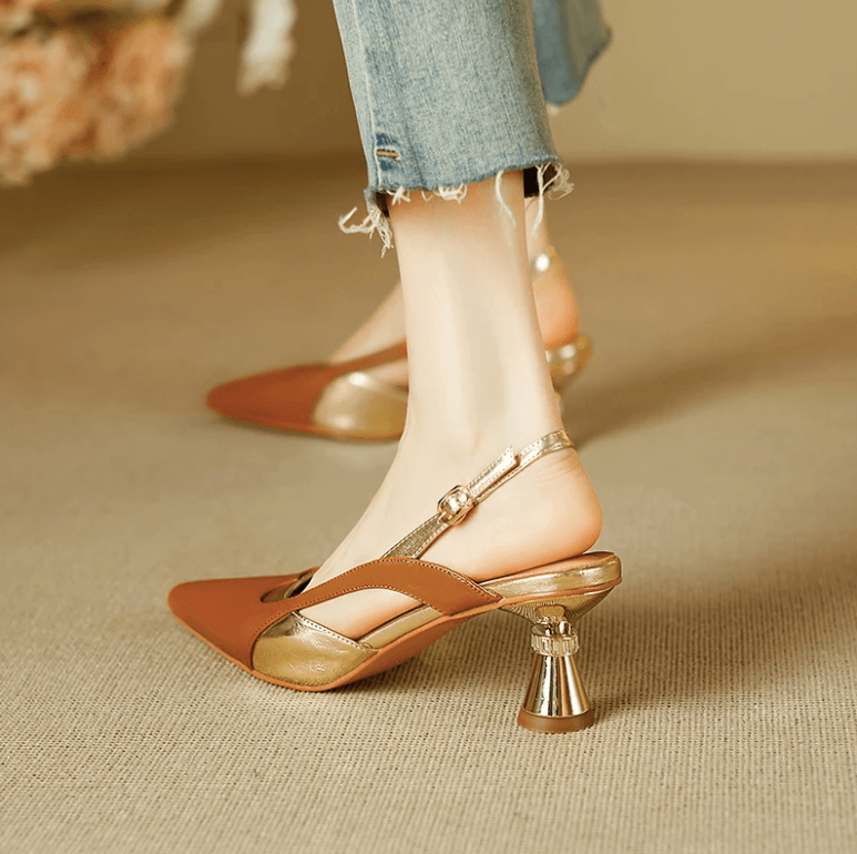 USS Shoes Mia Women's Elegant Sculpted Heel Pumps