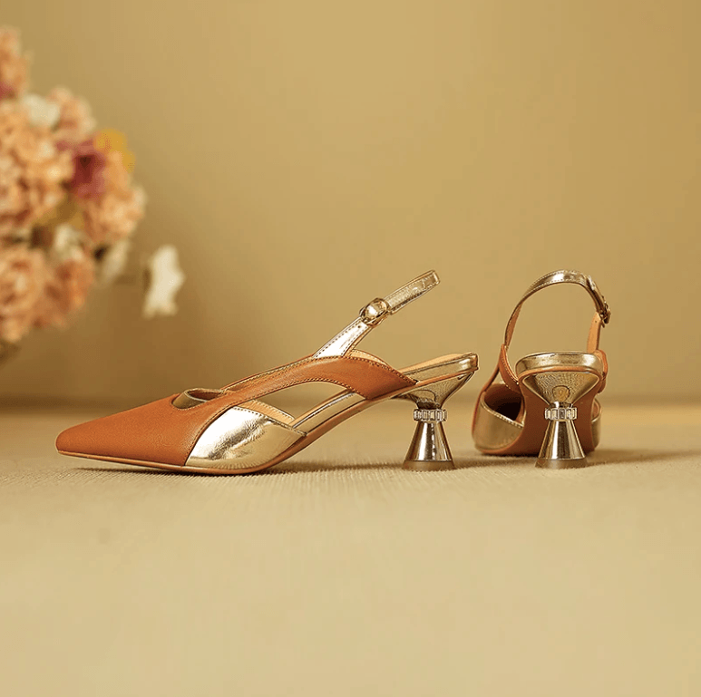 USS Shoes Mia Women's Elegant Sculpted Heel Pumps