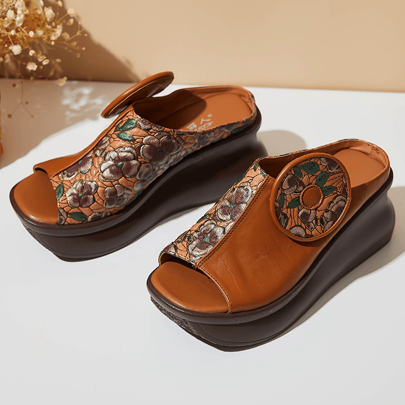 USS Shoes Michelle Women's Platform Wedges Clogs