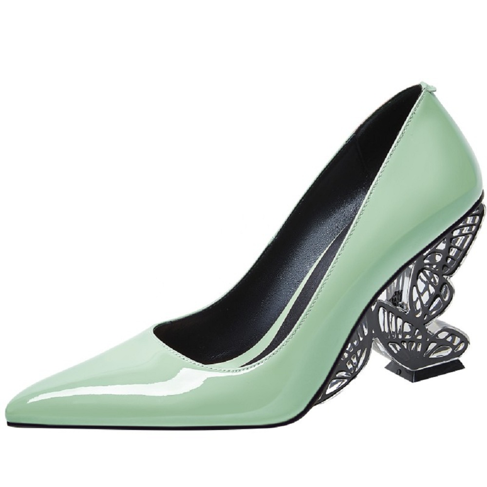 USS Shoes Michely Women's Sculpted Heel Dress Pumps - Luxuryurbanwear
