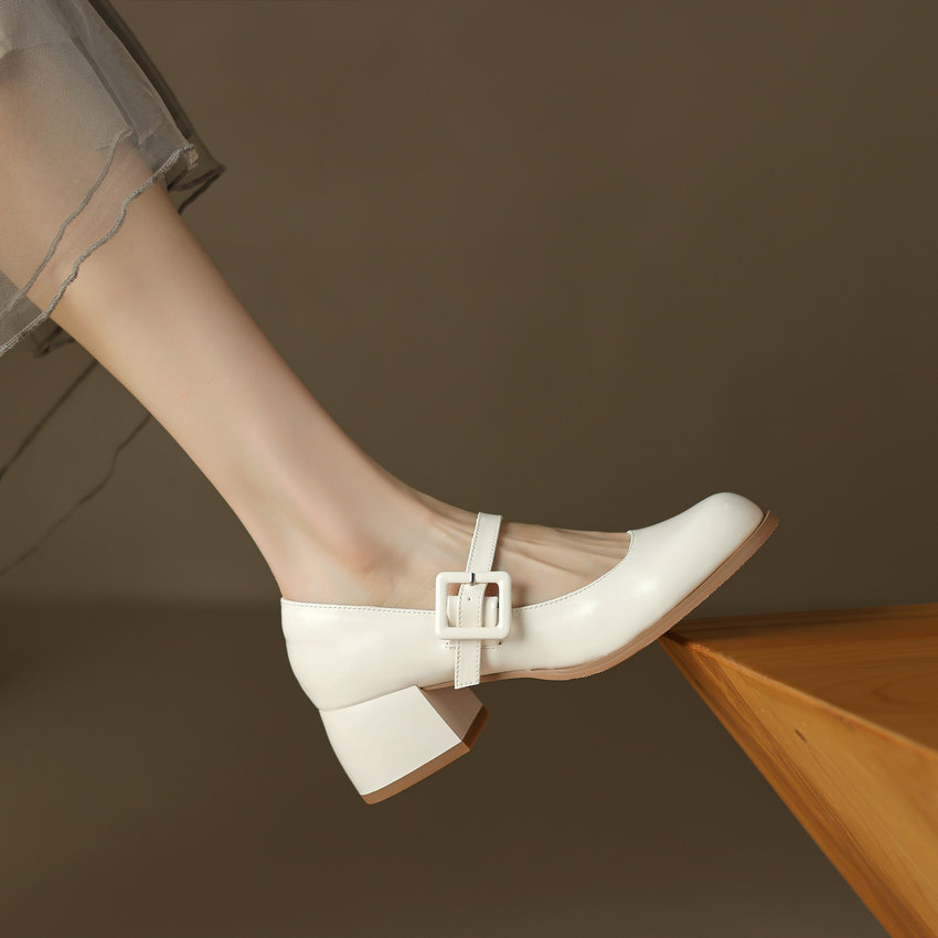 USS Shoes Milagros Women's Square Mid Heel Pumps - Luxuryurbanwear