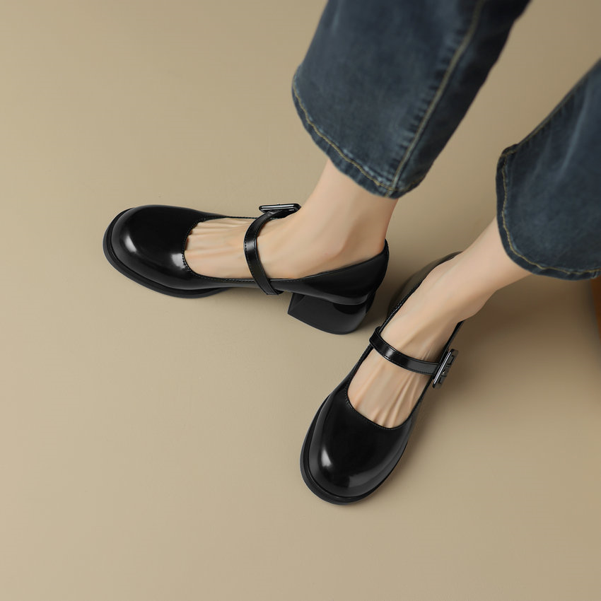 USS Shoes Milagros Women's Square Mid Heel Pumps - Luxuryurbanwear