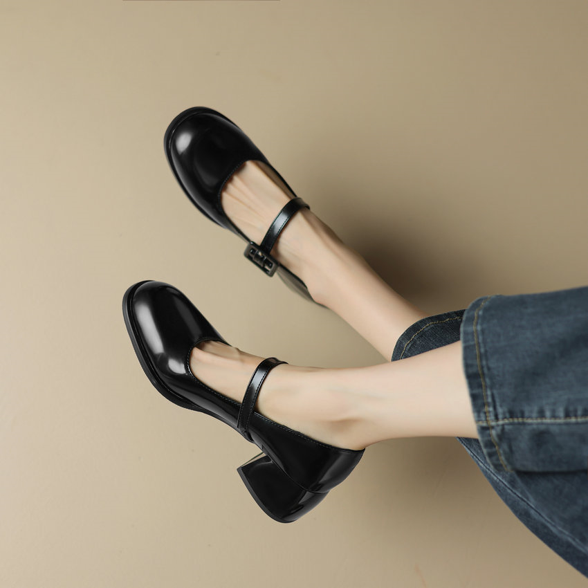 USS Shoes Milagros Women's Square Mid Heel Pumps - Luxuryurbanwear