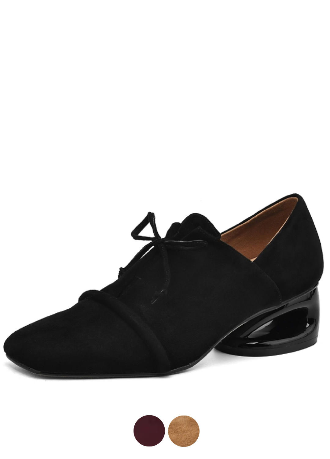 USS Shoes Mile Women's Square Toe Low Heel Suede Leather Pumps - Luxuryurbanwear