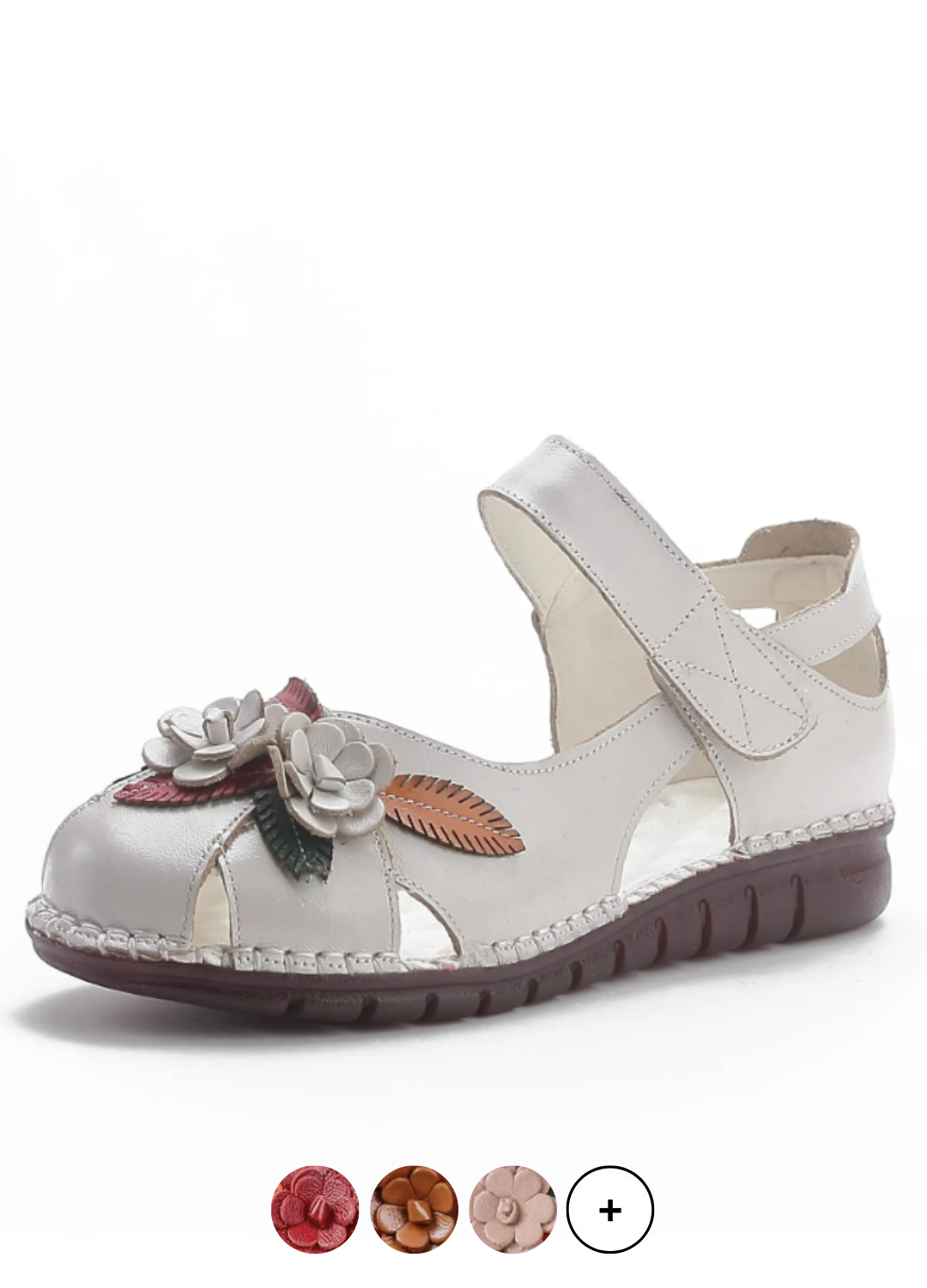 USS Shoes Moly Women's Leather Breathable Soft Flat Sandals