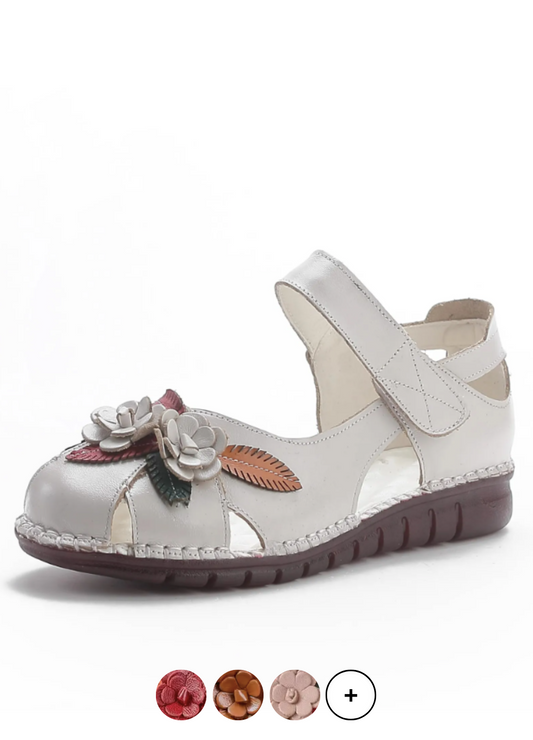 USS Shoes Moly Women's Leather Breathable Soft Flat Sandals