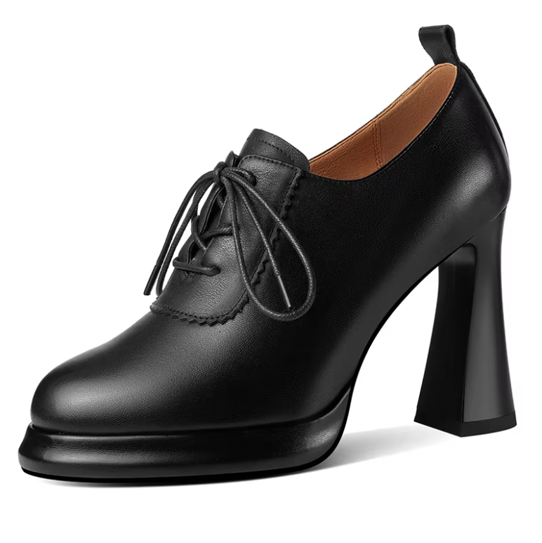 USS Shoes Nahomy Women's Leather High Heels Platform Pumps - Luxuryurbanwear