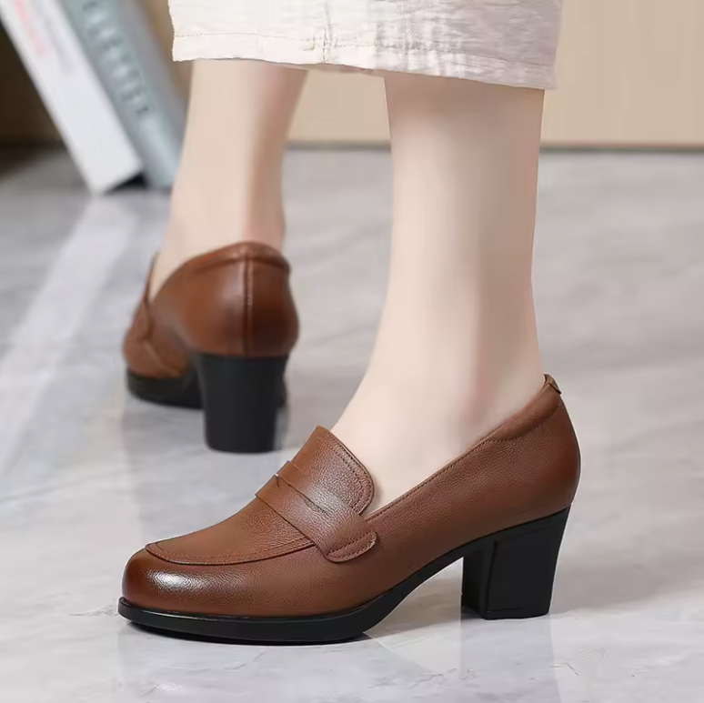 USS Shoes Nashi Women's Leather Loafer Pumps - Luxuryurbanwear