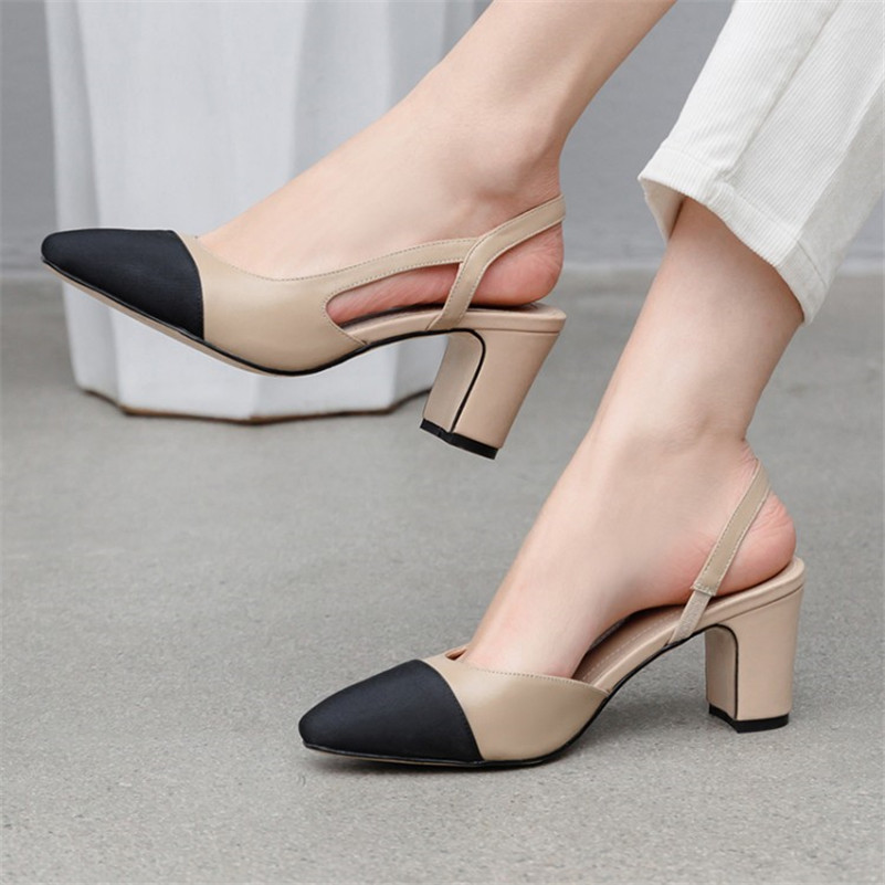 USS Shoes Nayi Women's Square Heel Pumps - Luxuryurbanwear