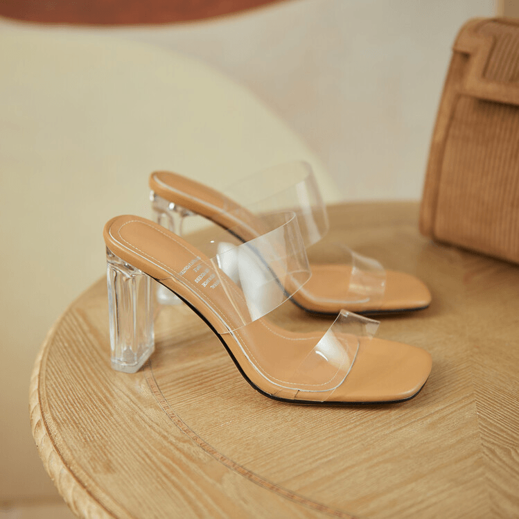 USS Shoes Nerza Women's Transparent High Heels Sandals