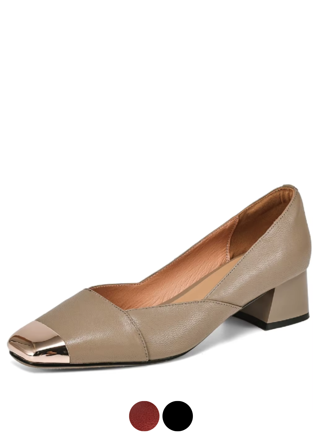 USS Shoes Nicol Women's Leather Metal Decoration Pumps - Luxuryurbanwear