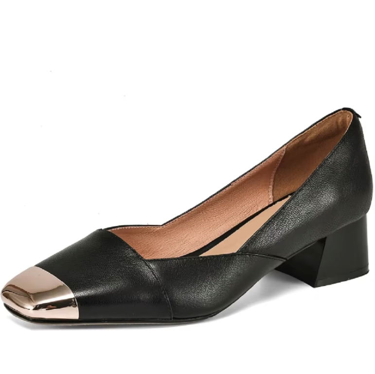 USS Shoes Nicol Women's Leather Metal Decoration Pumps - Luxuryurbanwear