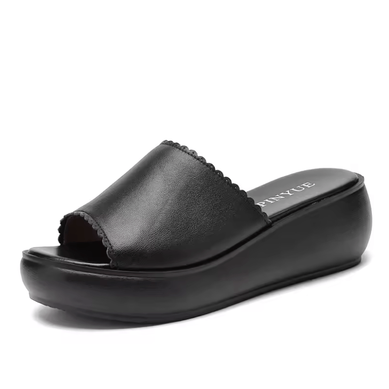USS Shoes Nidia Women's Platform Wedges Soft Slippers