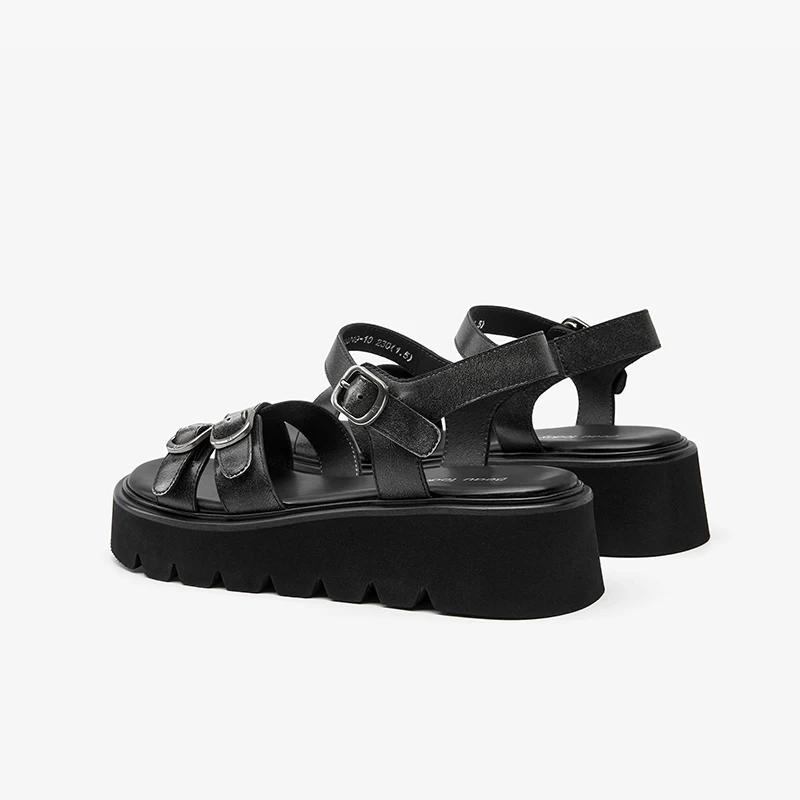 USS Shoes Nina Women's Comfortable Platform Leather Sandals - Luxuryurbanwear
