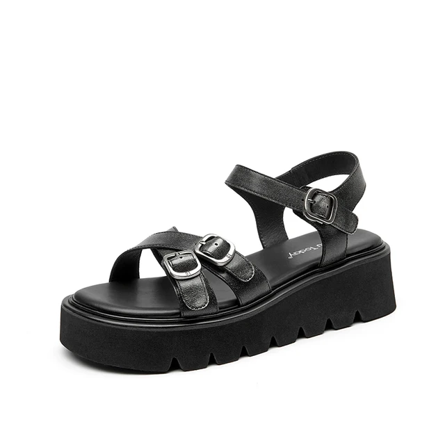 USS Shoes Nina Women's Comfortable Platform Leather Sandals - Luxuryurbanwear