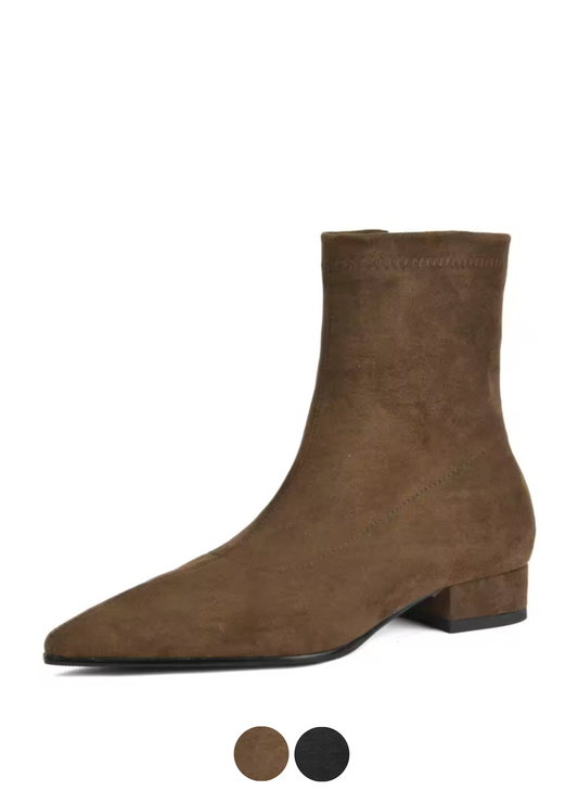 USS Shoes Nina Women's Suede Leather Ankle Boots - Luxuryurbanwear