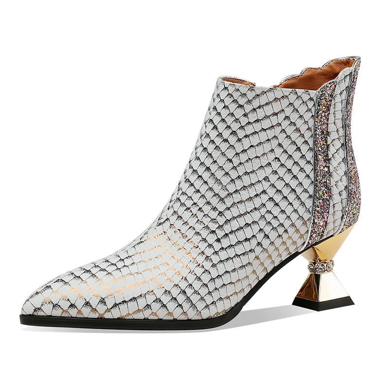 USS Shoes Noriel Women's Elegant Side Zipper Warm Ankle Boots
