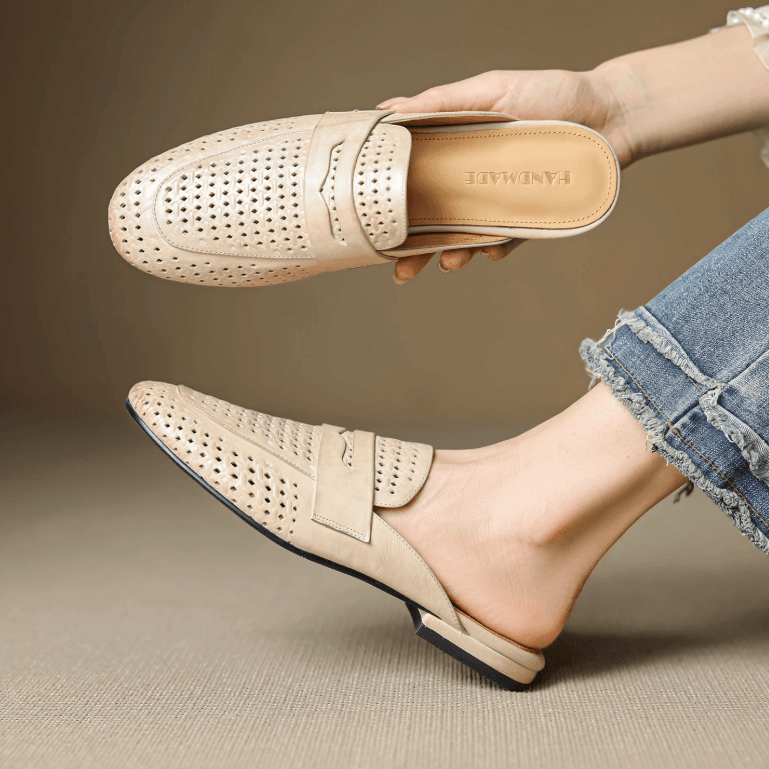 USS Shoes Nory Women's Breathable Soft Leather Mules