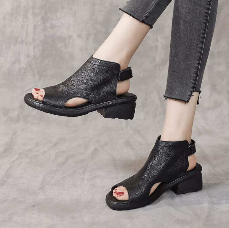 USS Shoes Olga Women's Leather Gladiator Open-Toe Sandals