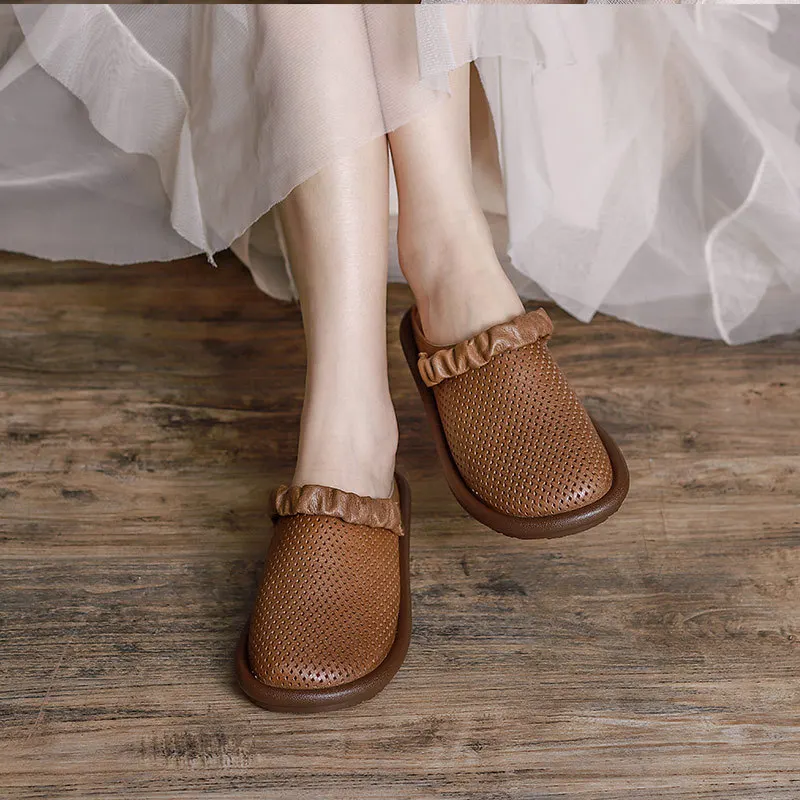 USS Shoes Olivia Women's Leather Summer Sandals - Luxuryurbanwear