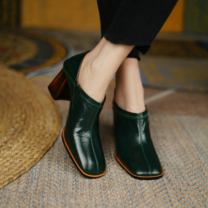 USS Shoes Omaira Women's Dress Square Toe Pumps - Luxuryurbanwear