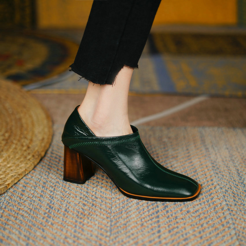 USS Shoes Omaira Women's Dress Square Toe Pumps - Luxuryurbanwear