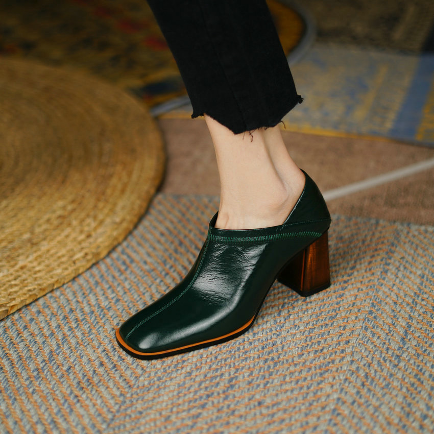 USS Shoes Omaira Women's Dress Square Toe Pumps - Luxuryurbanwear