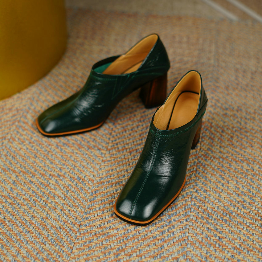 USS Shoes Omaira Women's Dress Square Toe Pumps - Luxuryurbanwear
