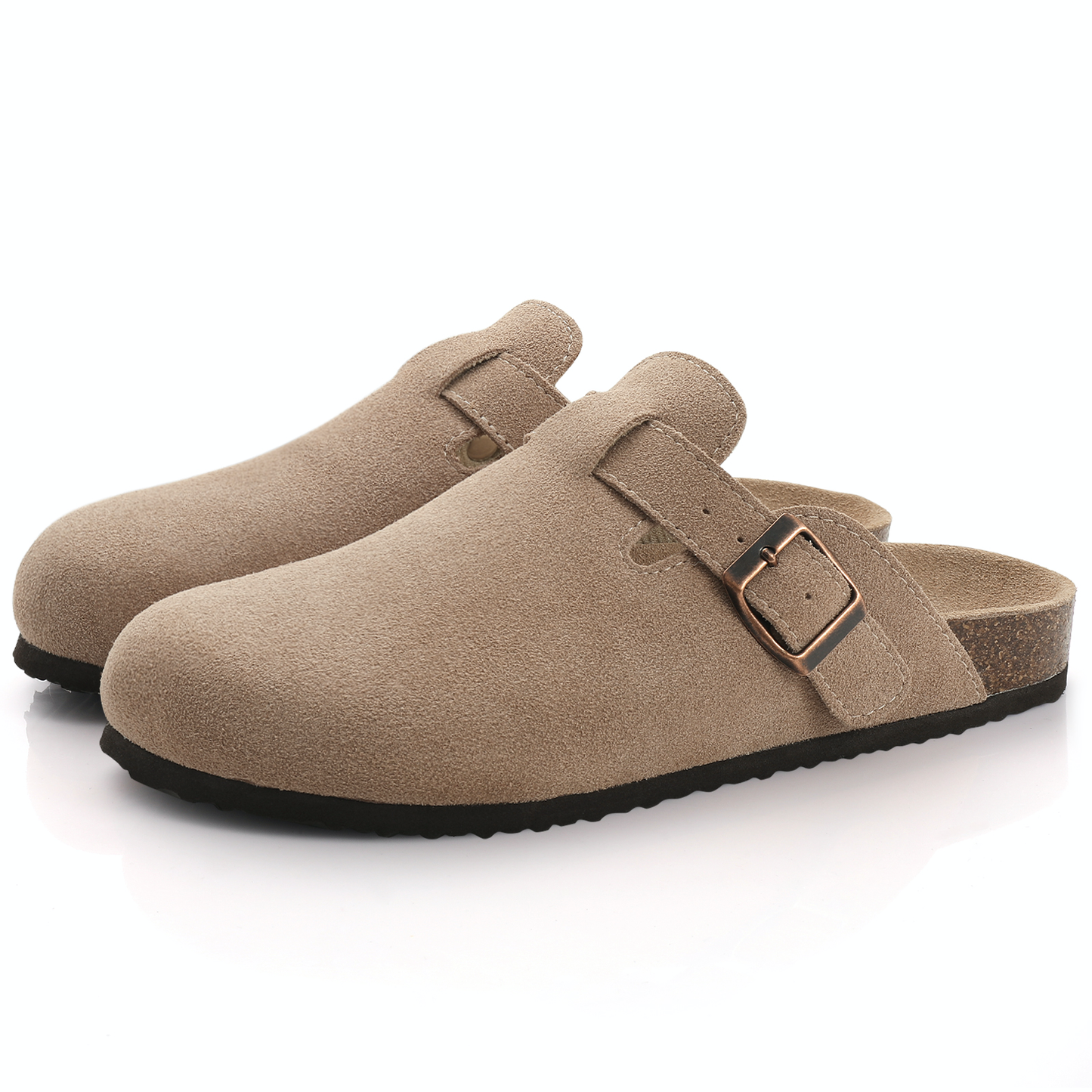 USS Shoes Oriana Women's Classic Suede Cork Clogs - Luxuryurbanwear