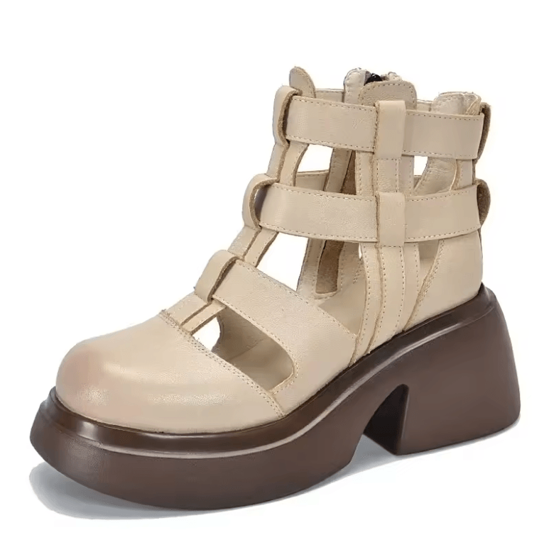 USS Shoes Oriana Women's Gladiator Zipper Platform Sandals