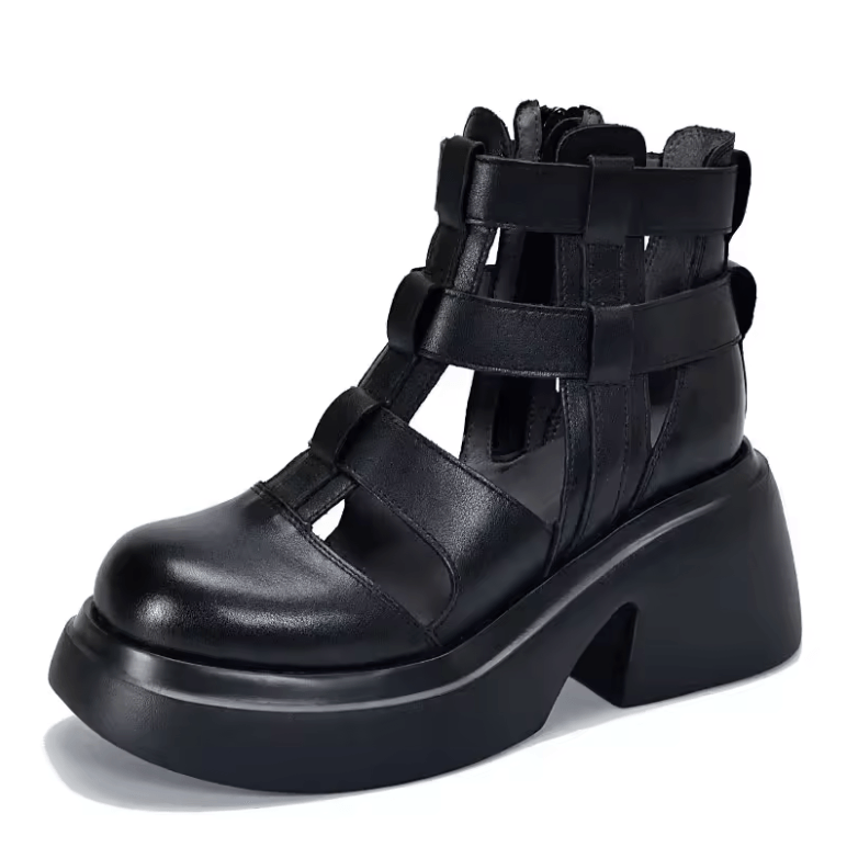 USS Shoes Oriana Women's Gladiator Zipper Platform Sandals