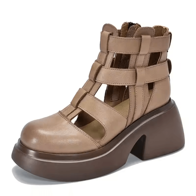USS Shoes Oriana Women's Gladiator Zipper Platform Sandals